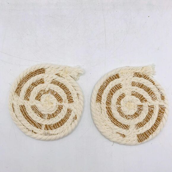 Stocking Stuffer Bundle, Wood Look Cup Holder Coasters 5 Sets of 2 (10 Coasters) - Picture 3 of 4